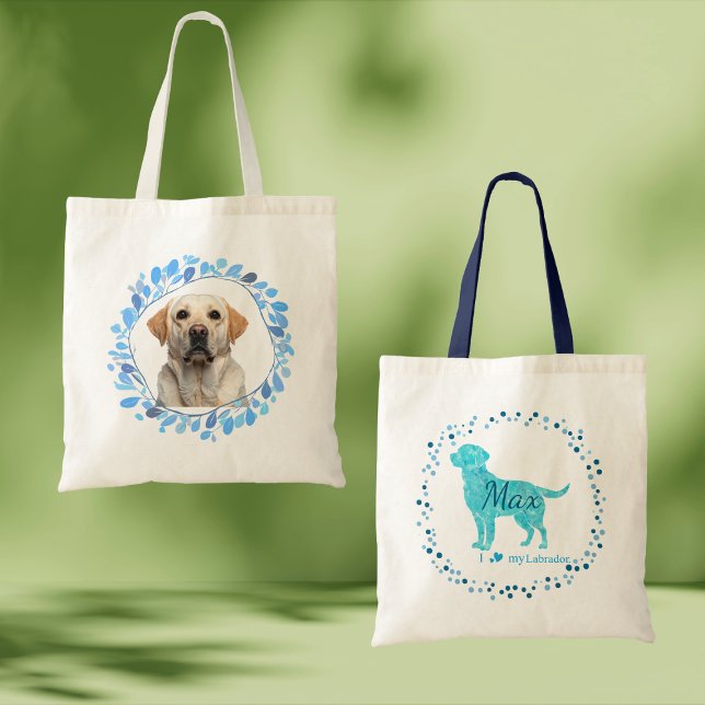 Sac fourre-tout labrador retriever bleu pastel per (Créateur téléchargé)