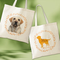 Sac fourre-tout Labrador Retriever orange pastel p