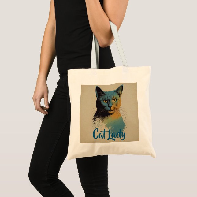 Sac fourre-tout Lady Cat (Devant (produit))