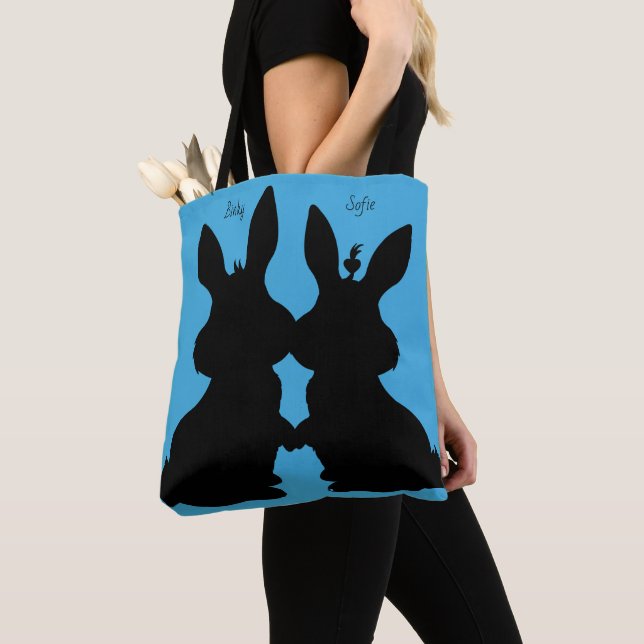 Sac fourre-tout lapin de Pâques (De près)
