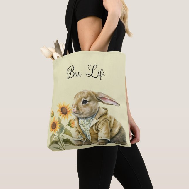 Sac fourre-tout Lapin Tournesol (De près)