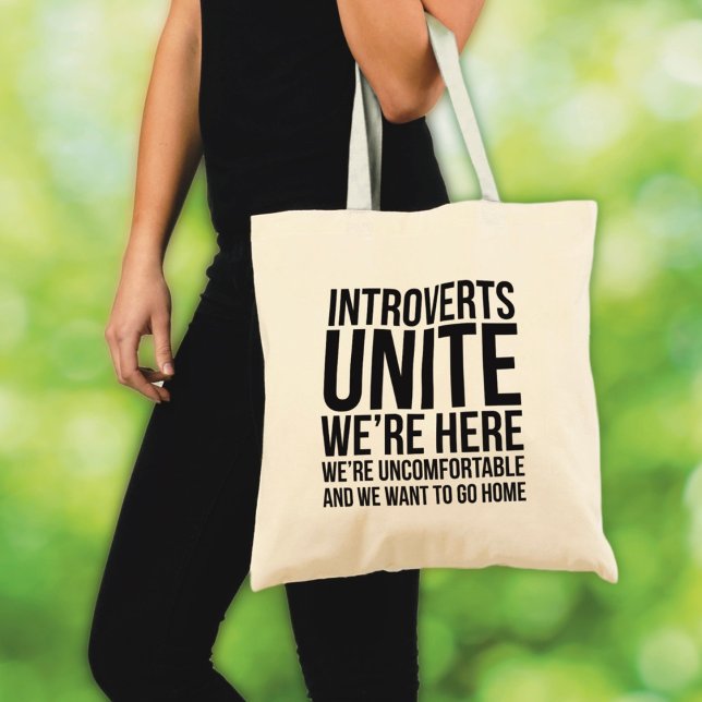 Sac fourre-tout « Les introvertis s'unissent » (Créateur téléchargé)