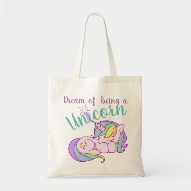 Sac fourre-tout Licorne (Devant)