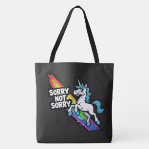 Sac fourre-tout licorne Sorry not Sorry