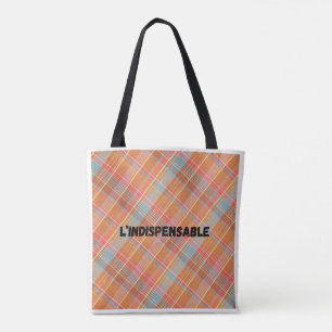 Sac fourre-tout  L'indispensable - Motif Madras
