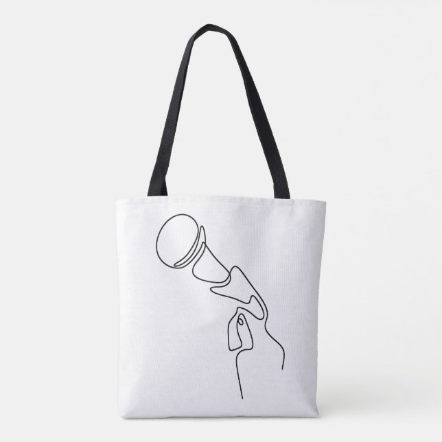 Sac fourre-tout : Line Art (chanteur) (Dos)