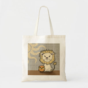 Sac fourre-tout Lion et Hibou Mignon