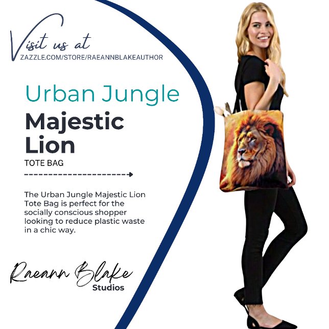 Sac fourre-tout Lion Majestic Jungle Urbain (Créateur téléchargé)