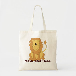 Sac fourre-tout lion personnalisé mignon