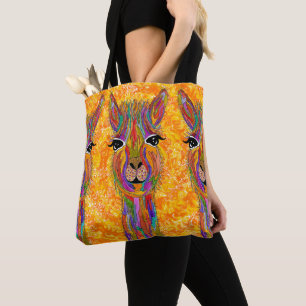 Sac fourre-tout Llama mignon et coloré
