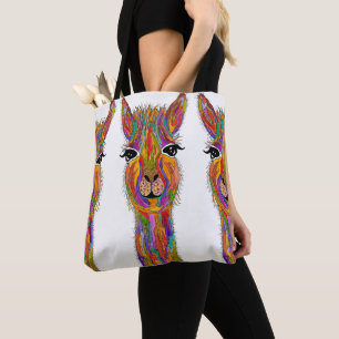 Sac fourre-tout Llama mignon et coloré