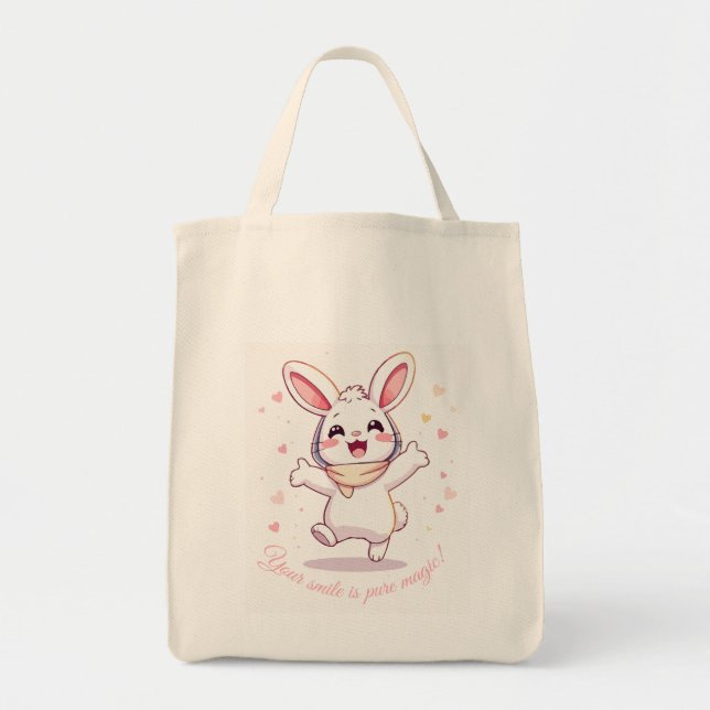 Sac fourre-tout - Magasin de lapin Pastel (Devant)