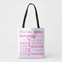 Sac fourre-tout MahJongg en rose