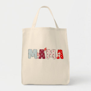 Sac fourre-tout Mama Patchwork - Design de lettre