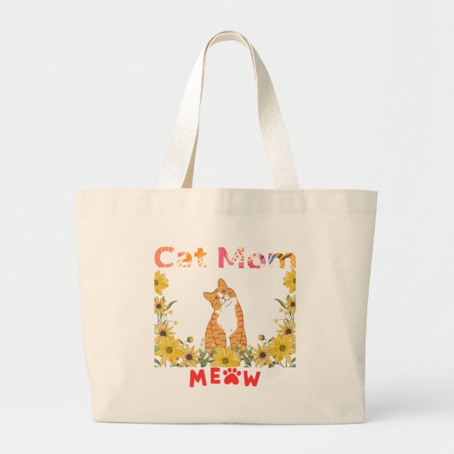 Sac fourre-tout maman chat (Devant)