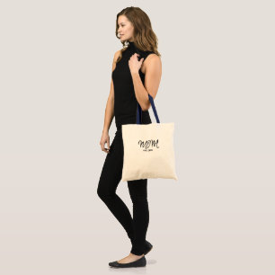 Sac fourre-tout Maman écriture noire établi