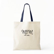 Sac fourre-tout Maman écriture noire établi