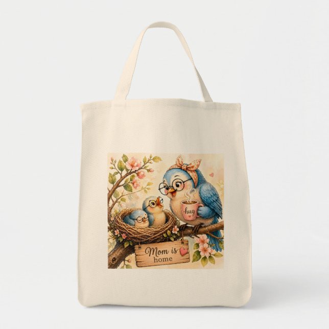 Sac fourre-tout Maman est à la maison (Devant)