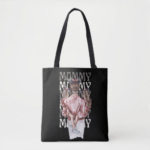 Sac fourre-tout maman - Mère et filles Illustratio