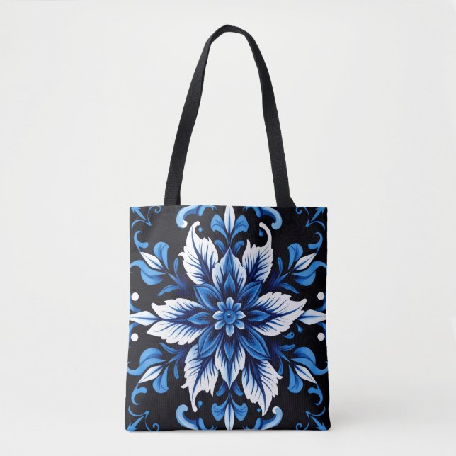 sac fourre-tout mandala saphir (Devant)