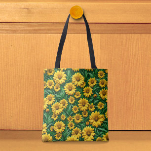 Sac fourre-tout Marguerites Jaunes