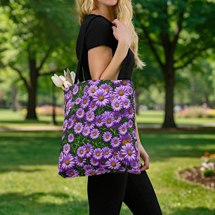 Sac fourre-tout Marguerites Violettes