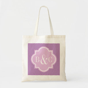 Sac fourre-tout mariage monogramme personnalisé de