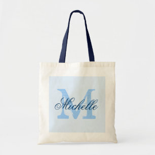 Sac fourre-tout mariage pastel et bleu marine past