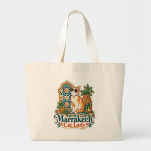 Sac fourre-tout Marrakech Cat Lady   Cadeau pour m