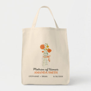 Sac fourre-tout Mason Jar de mariage personnalisé 