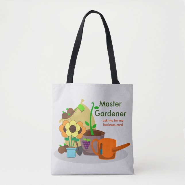 Sac fourre-tout Master Gardener imprimé partout (Devant)