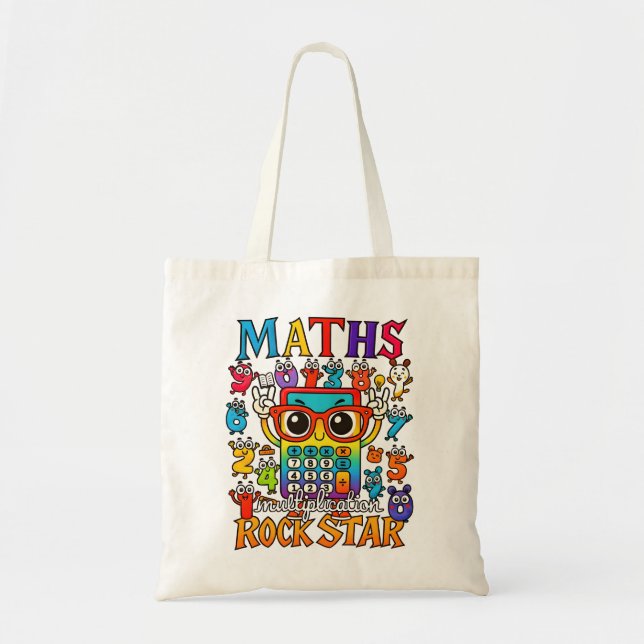 Sac fourre-tout Maths Rock Star Number Day (Devant)