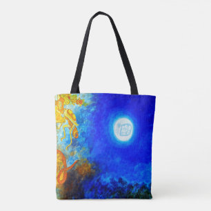 Sac fourre-tout maya bleu et jaune