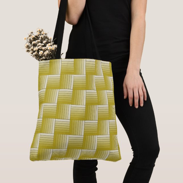 Sac fourre-tout - Maze d'illusion optique jaune la (De près)