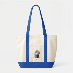 Sac fourre-tout Me Walk My Hoooooman Irish Wolfhou