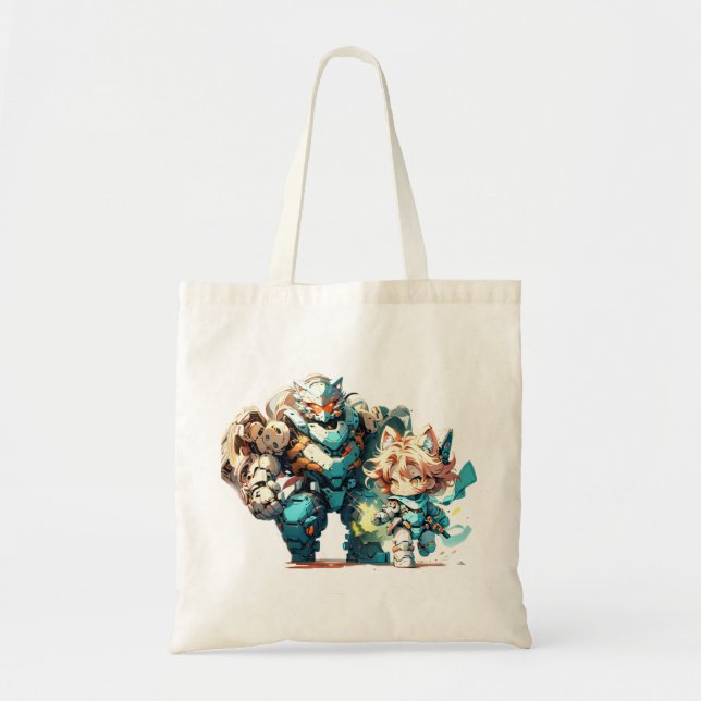 Sac fourre-tout MechaCat - Ragdoll (Devant)