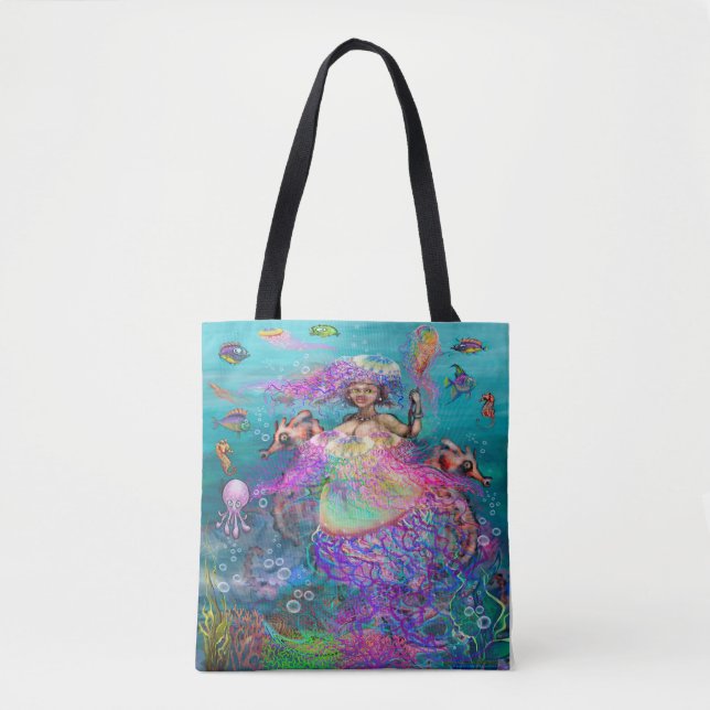 Sac fourre-tout Méduse sirène (Devant)