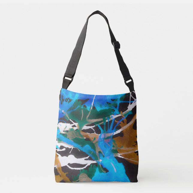 Sac fourre-tout: "Mémoire", bleu cérulean (Devant)