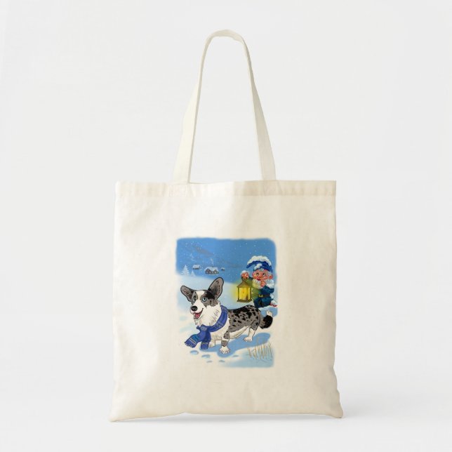 Sac fourre-tout merle bleu (Devant)