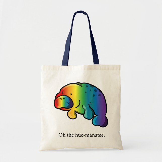 Sac fourre-tout mignon à conception de lamantin (Devant)