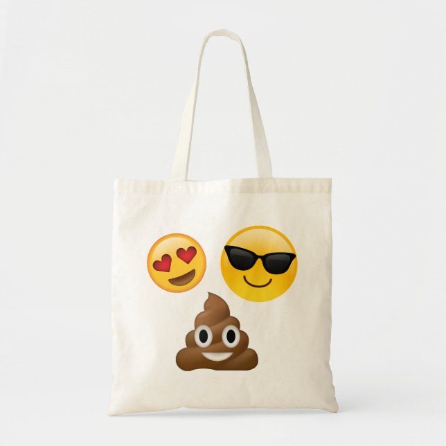 Sac fourre-tout mignon à Emoji (Devant)