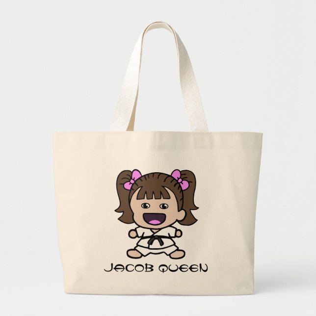 Sac fourre-tout mignon à karaté de petite fille (Devant)