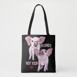 Sac fourre-tout mignon à porcs de nourriture