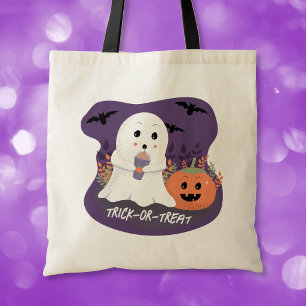 Sac fourre-tout mignon fantôme d'Halloween pour la