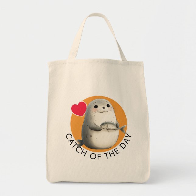 Sac fourre-tout Mignon Phoque (Devant)