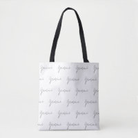 Sac fourre-tout minimaliste de police cursive Gemi