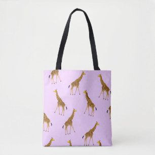 Sac fourre-tout modelé à girafe