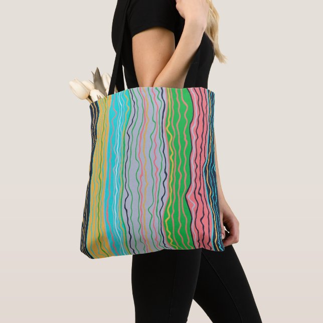 Sac fourre-tout moderne Squiggles (De près)