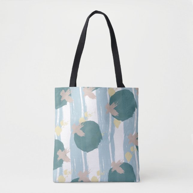 Sac fourre-tout moderne X et O's Brush Strokes (Devant)