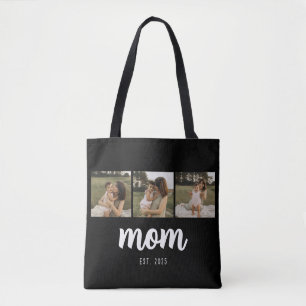Sac fourre-tout Mom Established Script Black 3 Pho